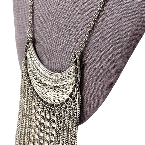 ❤️ Long Bohemian / Western Tassel Fringe Necklace - Picture 4 of 5